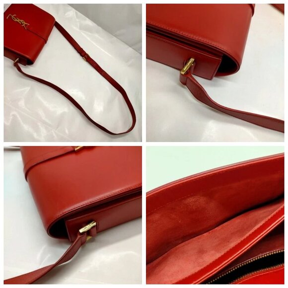 Saint Laurent Crossbody bag Red Leather 895-050625 - Picture 7 of 14